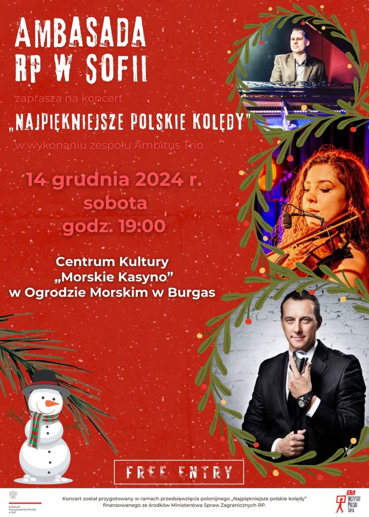 Zaproszenie na koncert świąteczny