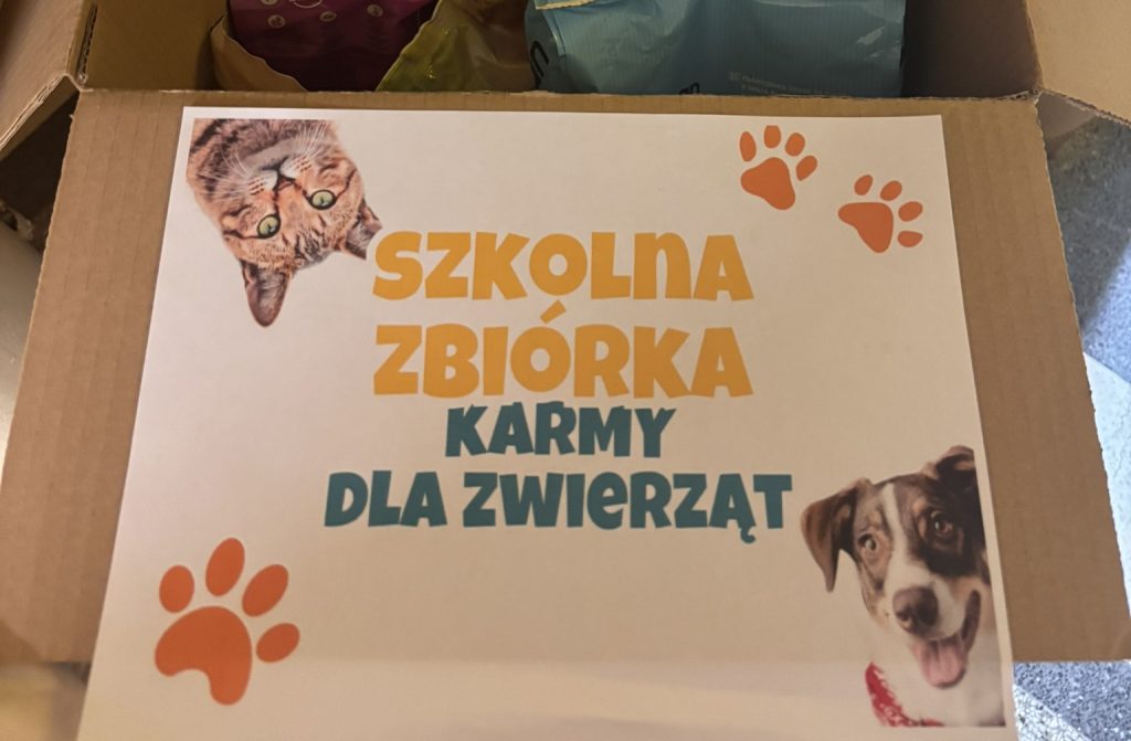 Czwarty rok z rzędu pomagamy zwierzętom – wewnątrzszkolna zbiórka karmy
